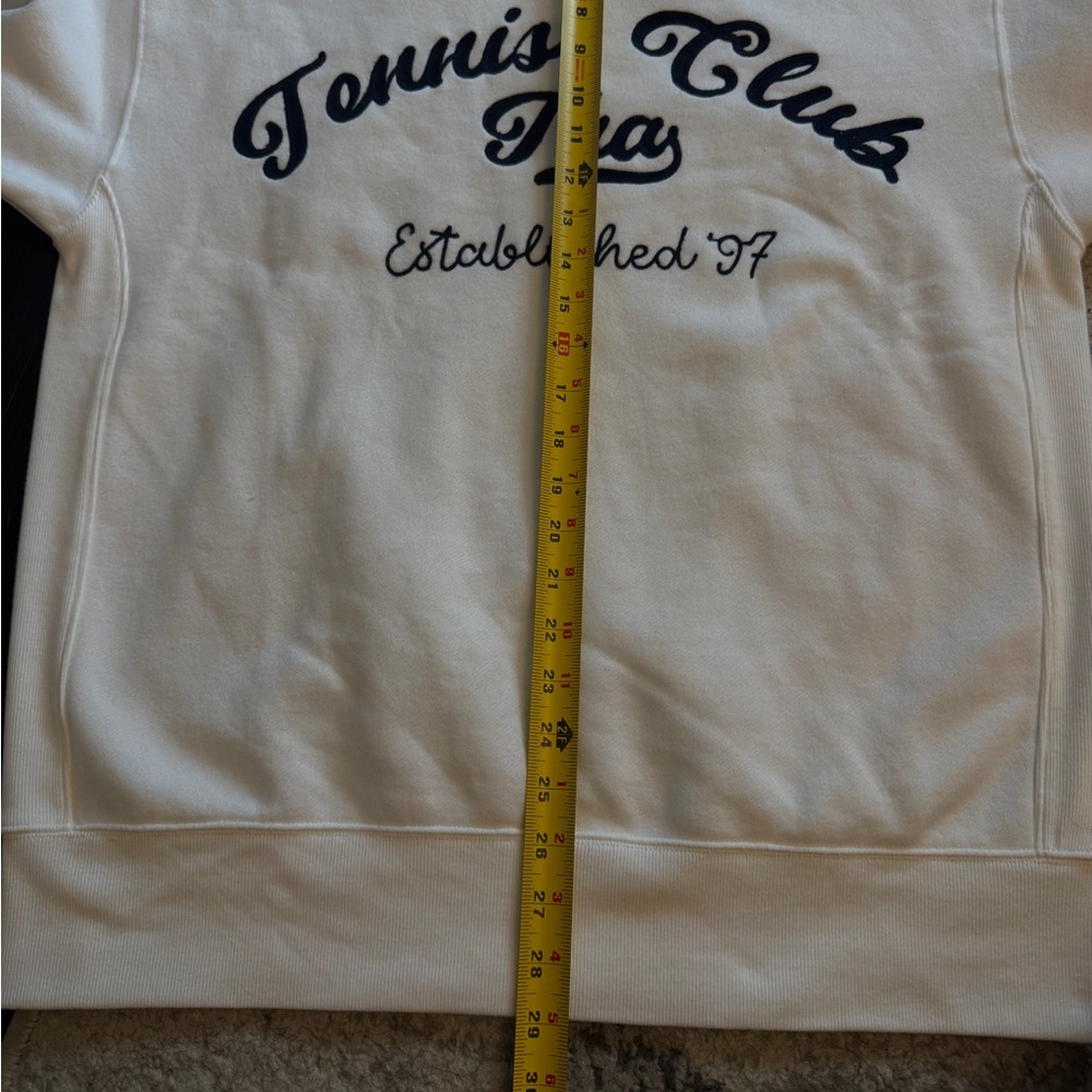 ARITZIA Tennis Club Sweatfleece Boyfriend Crew Sweatshirt - Picture 6 of 12